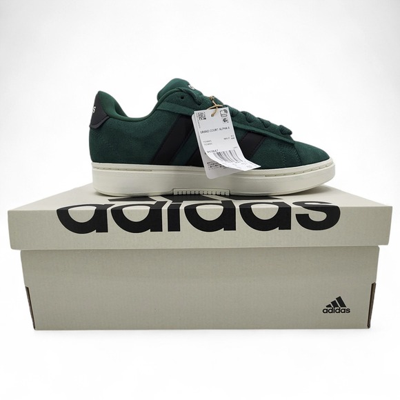Adidas Grand Court Alpha 00s Tennis Shoe Mens 9 Green Sneaker IH3847 NEW in Box - Picture 1 of 16